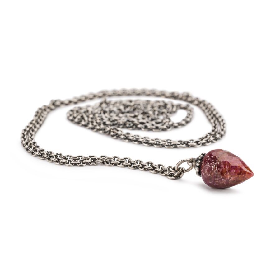 Collana Fantasia con Rubino 70 cm