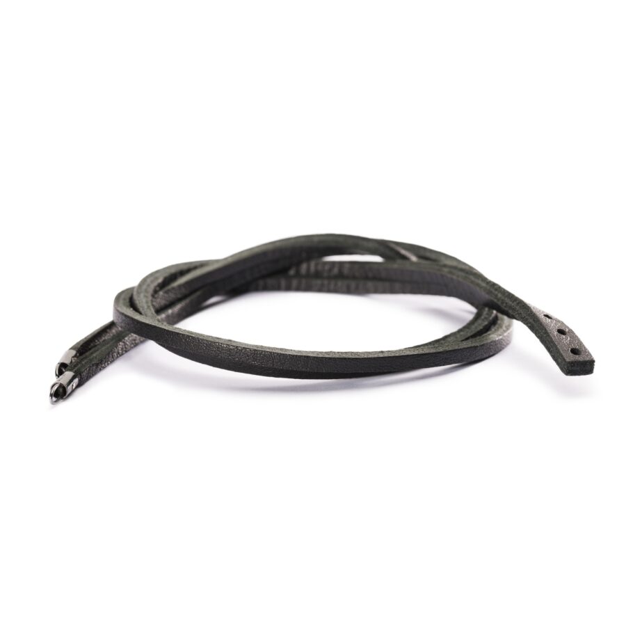Bracciale Cuoio Nero 36CM